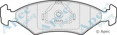 APEC BRAKING pad995 -  Комплект тормозных колодок, дисковый тормоз